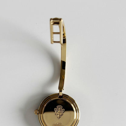 Gucci 1990s Interchangeable Bezel Gold Plated Bangle Watch with 12 bezels, case