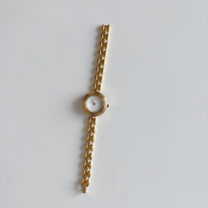 Gucci 1990s Interchangeable Bezel Gold Plated Watch with 6 bezels, case (160mm)