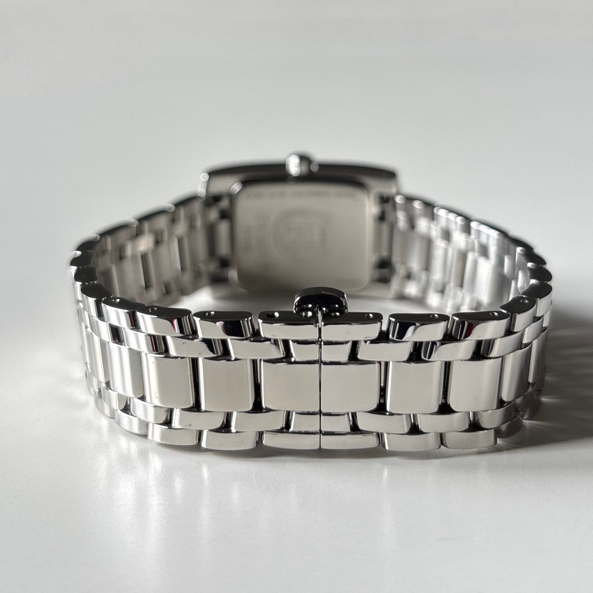 Fendi 1990s Tank Stainless Steel Watch