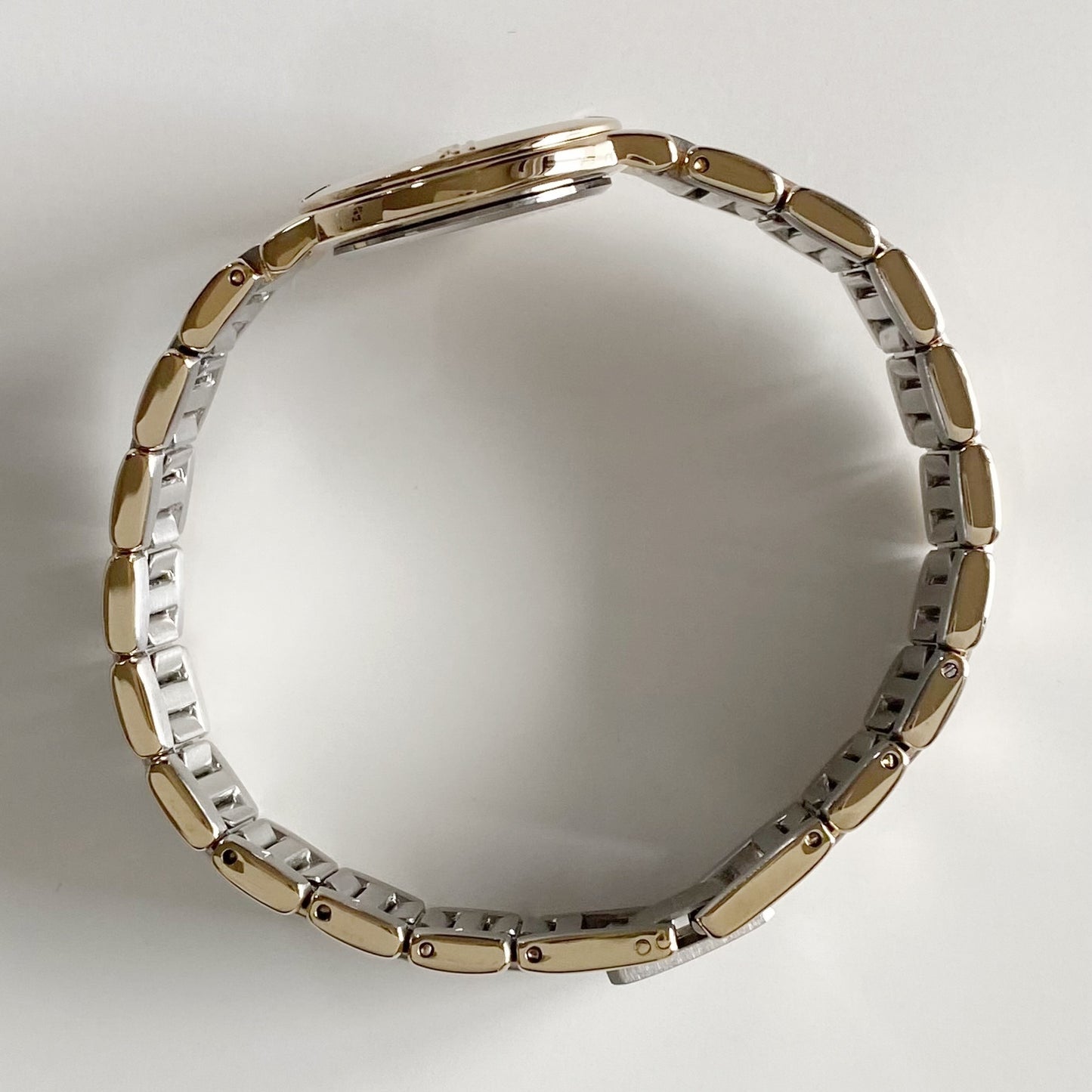 Yves Saint Laurent 1990s Round Dial Two Tone Watch