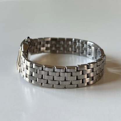 Givenchy 1990s Black Dial Silver Watch