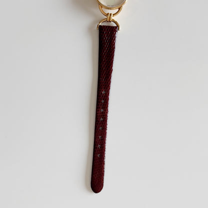 Gucci 1990s Seashell Dial Horsibit Gold Plated Watch