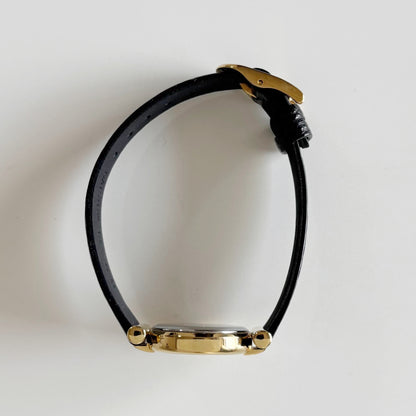 Dior 1990s Round Dial Gold Plated Watch