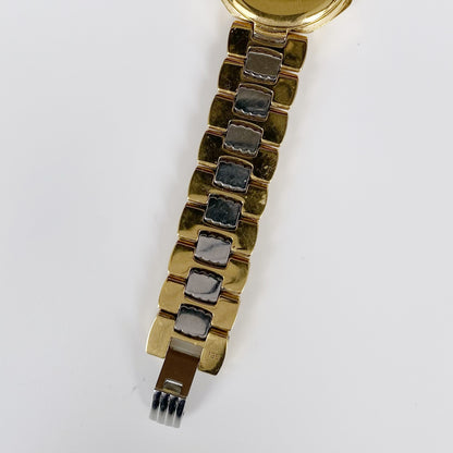 Dior 1990s Octagon Two Tone Watch