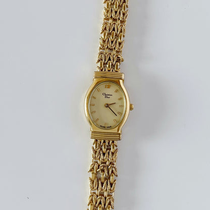 Dior 1990s Gold Plated Watch