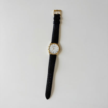 Dior 1990s Date Round Dial Gold Plated Watch (Large)