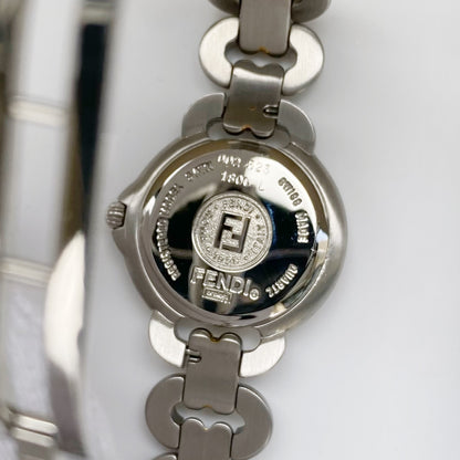 Fendi Early 2000s Black Dial Two Tone Watch