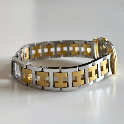 Hermes 1990s Rallye Two Tone Watch