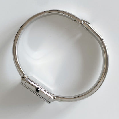 Yves Saint Laurent 1990s  Silver Bangle Watch