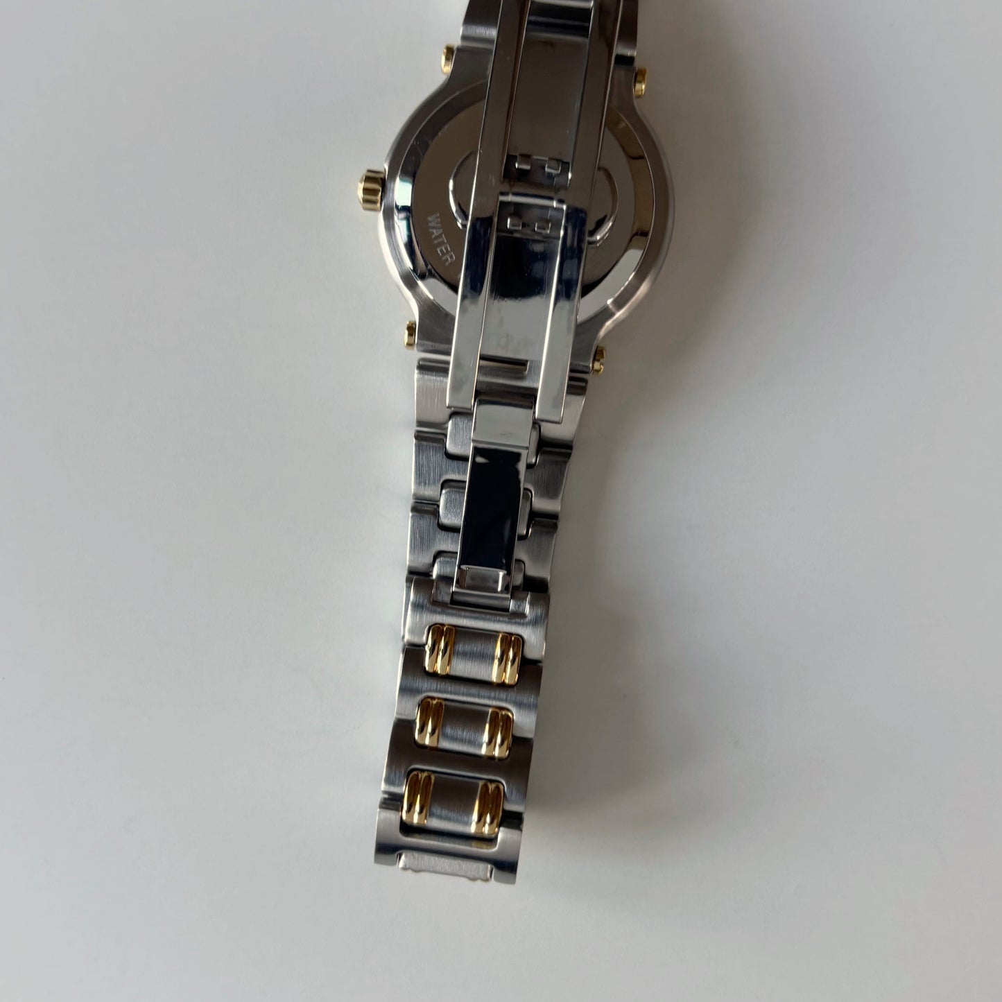 Gucci 1990s Date Gold Round Dial Two Tone Watch
