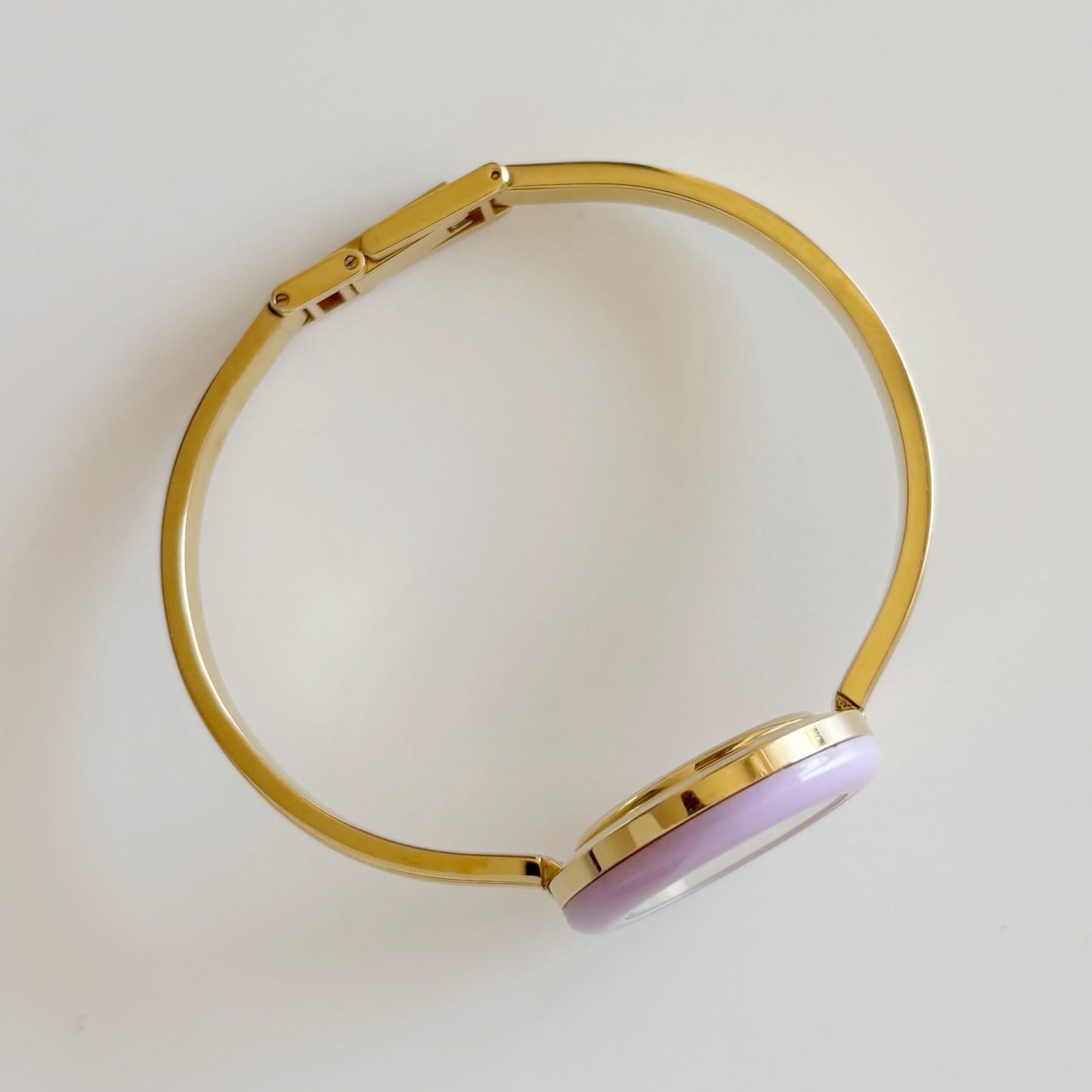 Gucci 1990s Interchangeable Bezel Gold Plated Bangle Watch with 12 bezels, case