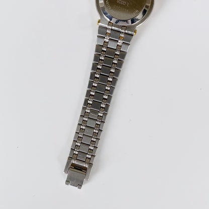 Gucci 1990s Date Gold Plated Two Tone Watch