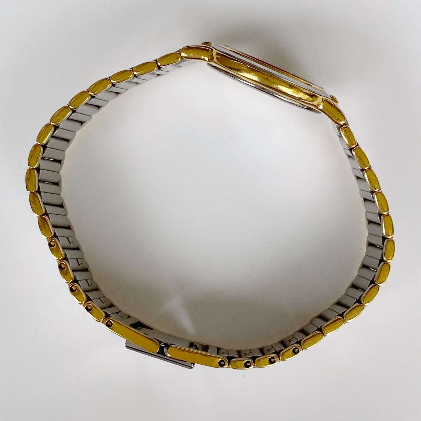 Yves Saint Laurent 1990s Round Two Tone Watch