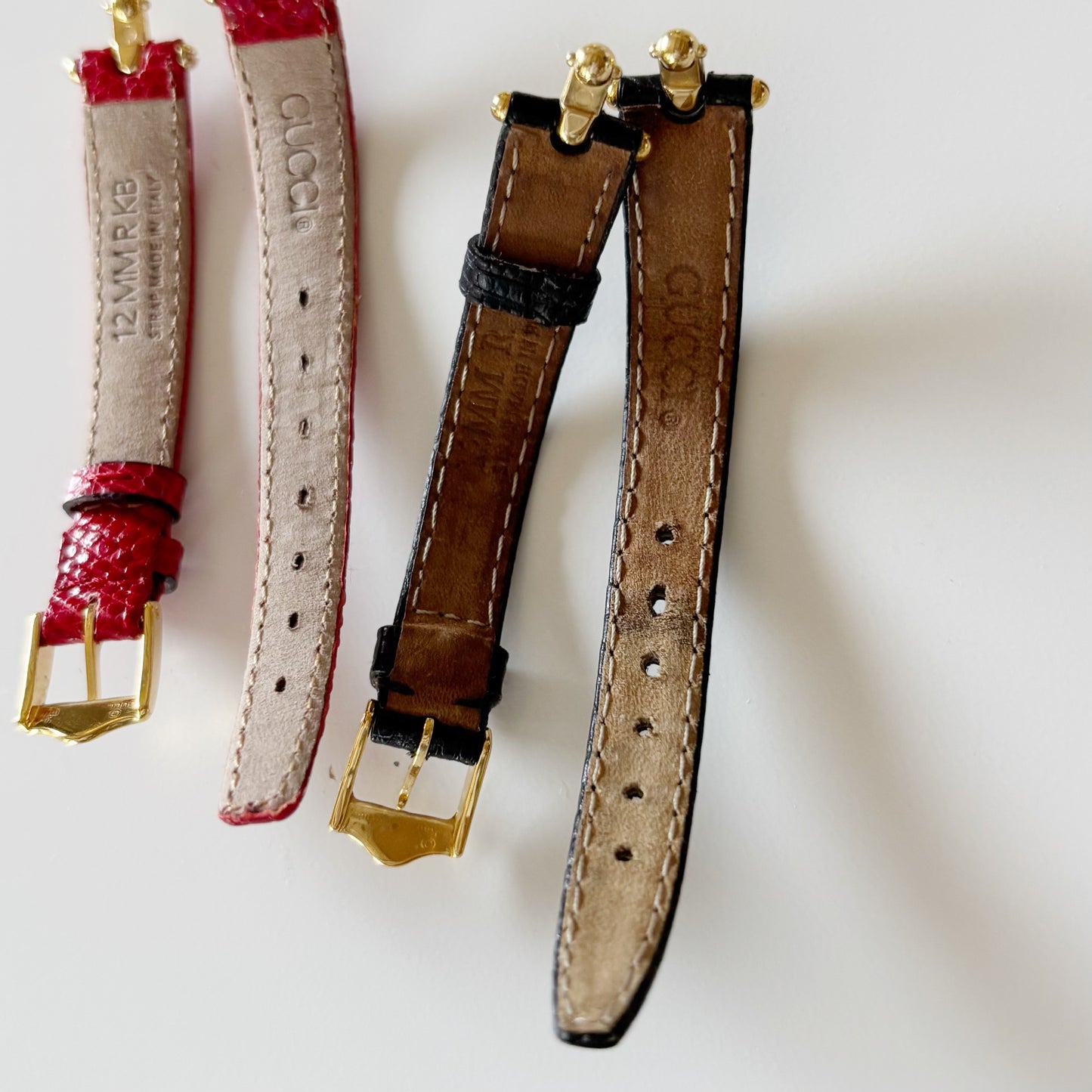 Gucci 1990s Interchangeable Strap Gold Plated Watch