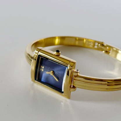 Yves Saint Laurent 1990s Gold Plated Bangle Watch