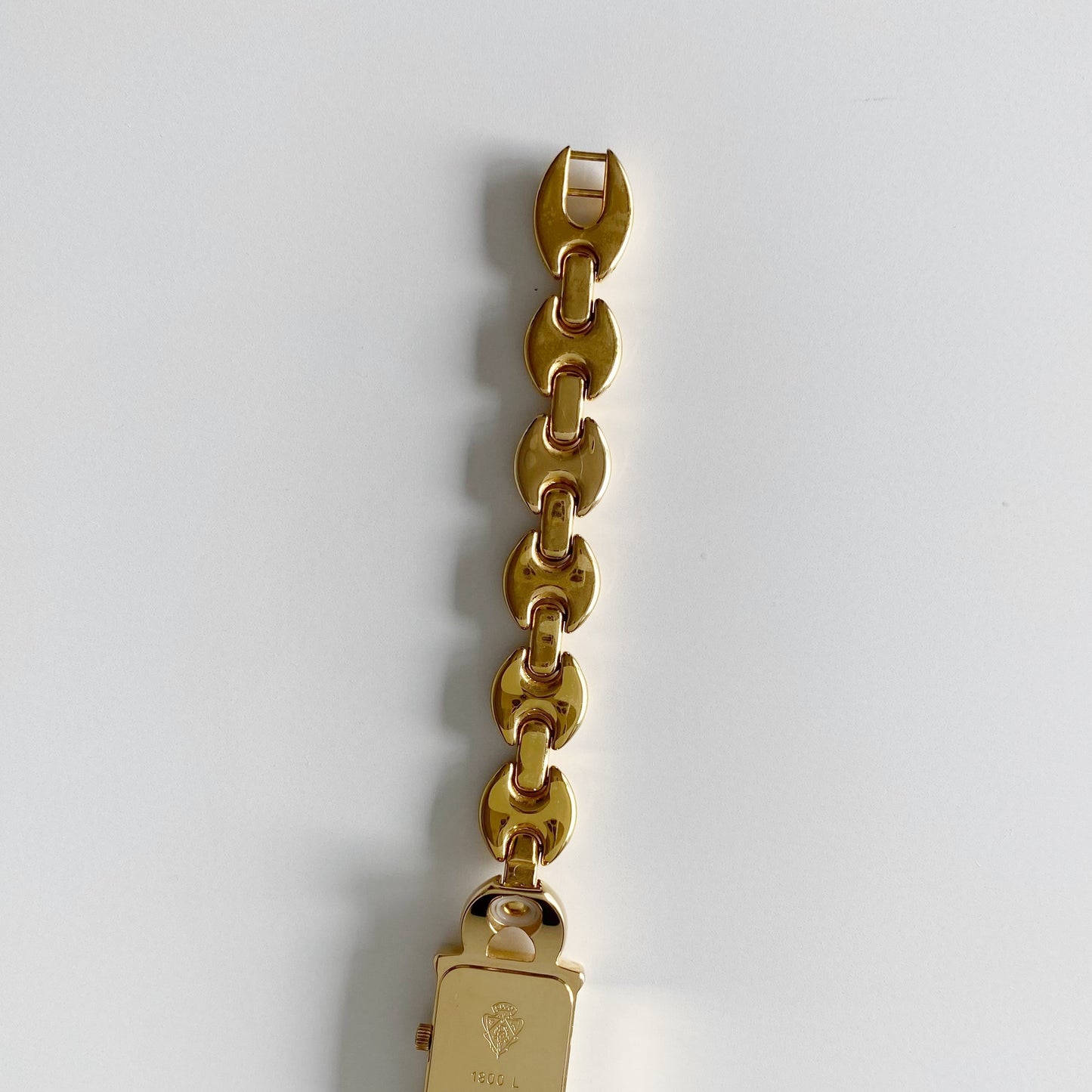 Gucci 1990s Interchangeable Belt Gold Plated Watch with 3 straps, case
