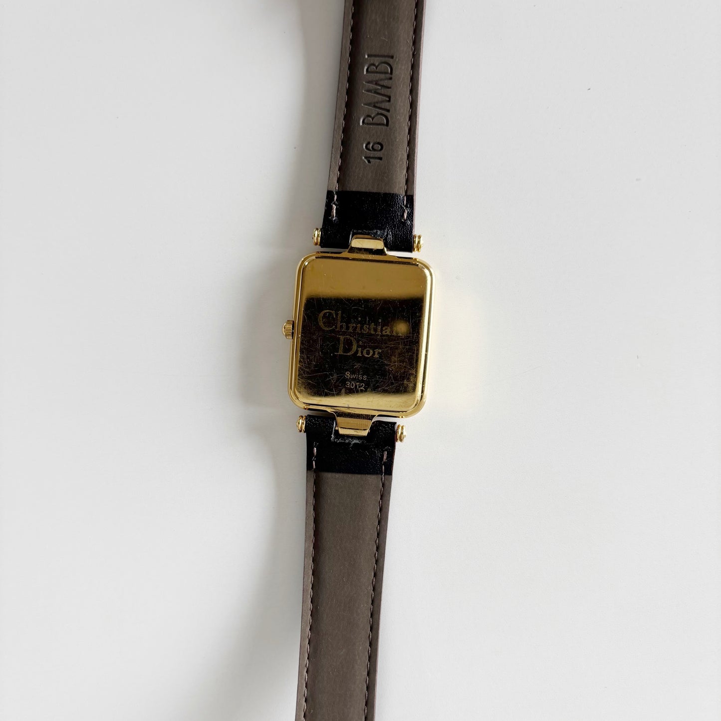 Dior 1990s Tank Gold Plated Watch (Large)