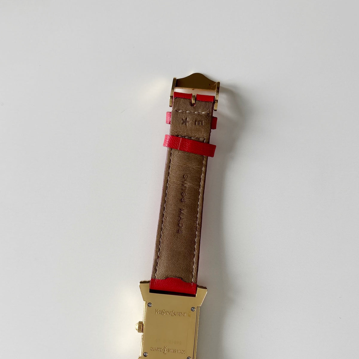 Yves Saint Laurent 1990s Ribbon Gold Plated Watch