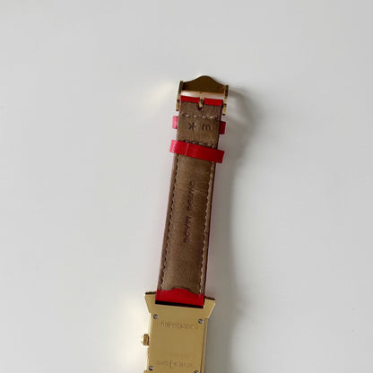 Yves Saint Laurent 1990s Ribbon Gold Plated Watch