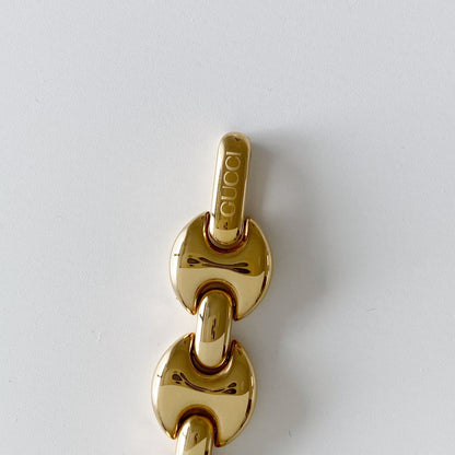 Gucci 1990s Interchangeable Belt Gold Plated Watch with 3 straps, case