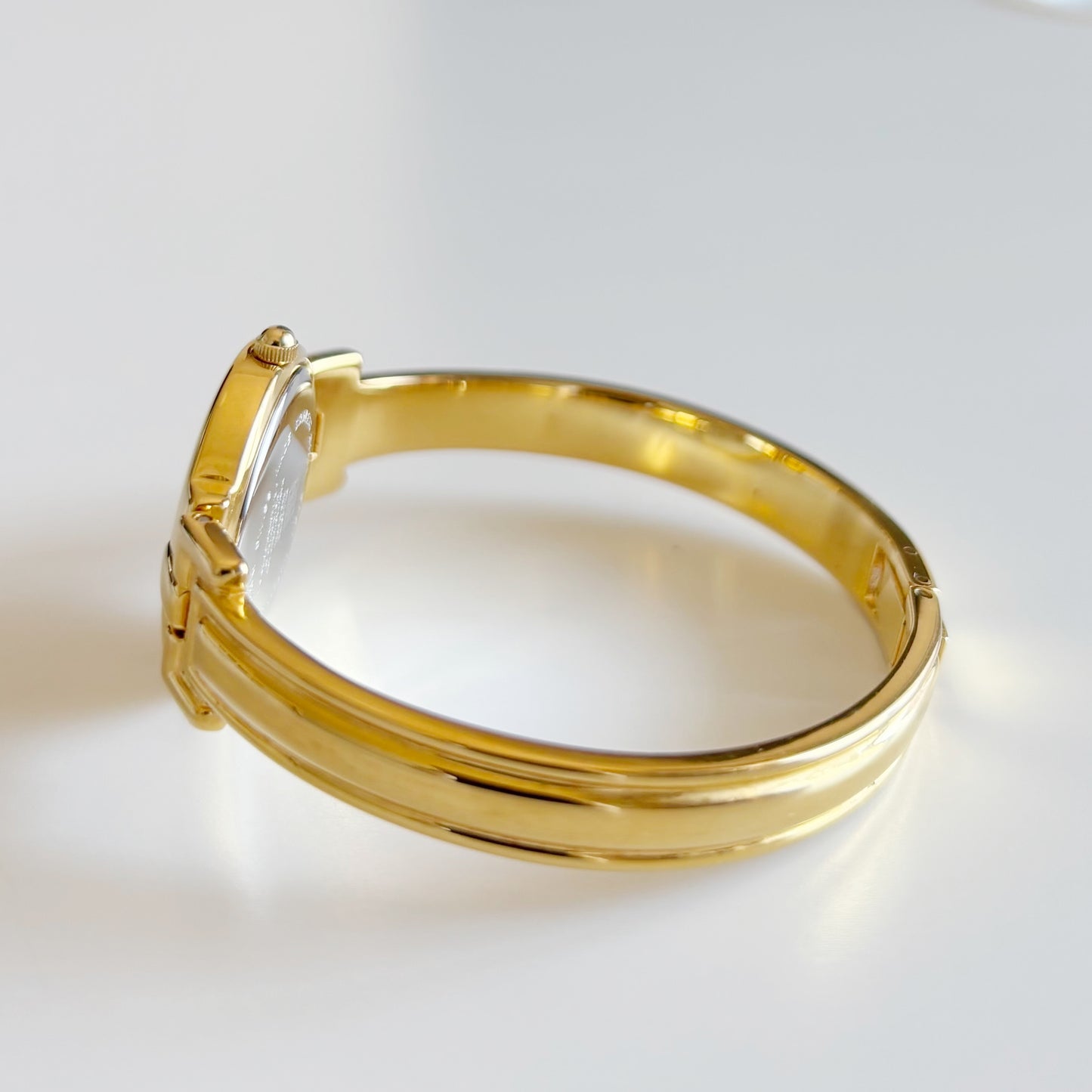 Givenchy 1990s Gold Plated Bangle Watch