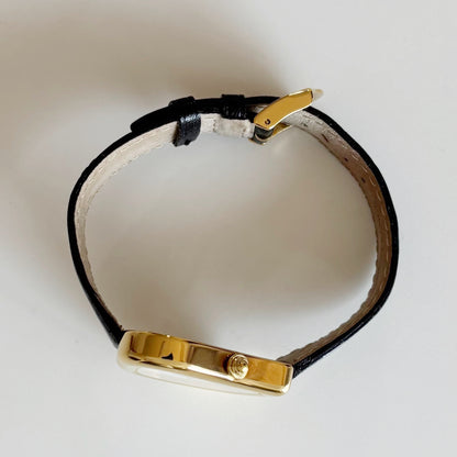 Yves Saint Laurent 1990s Heart Shaped Gold Plated Watch