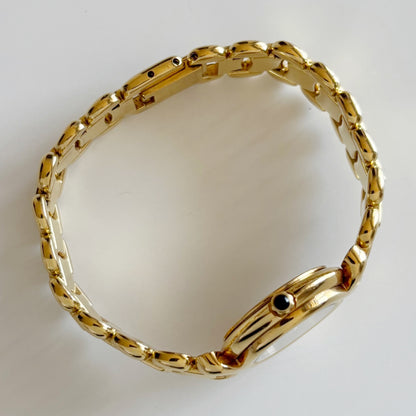 Fendi 1990s Seashell Dial Gold Plated Watch