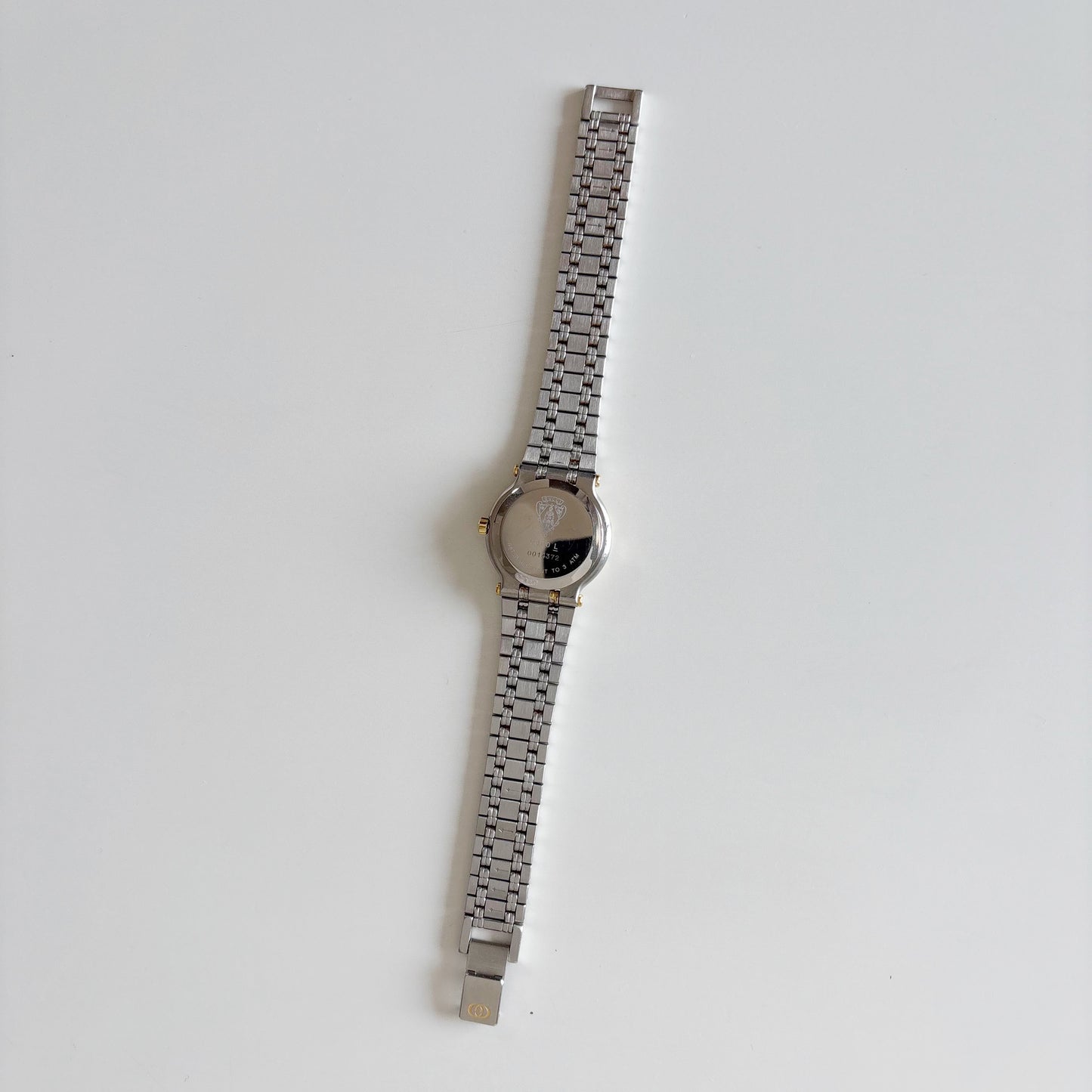 Gucci 1990s Date Round Dial Two Tone Watch