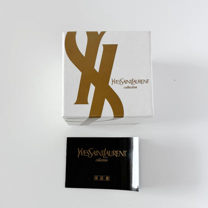 Yves Saint Laurent 1990s Heart Shaped Dial Bangle Watch