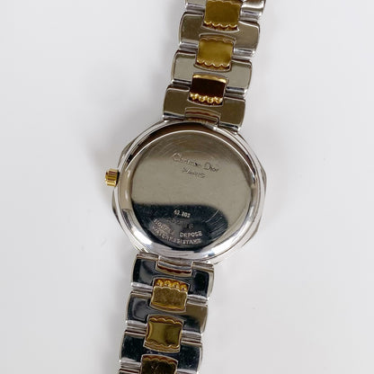 Dior 1990s Octagon Two Tone Date Watch