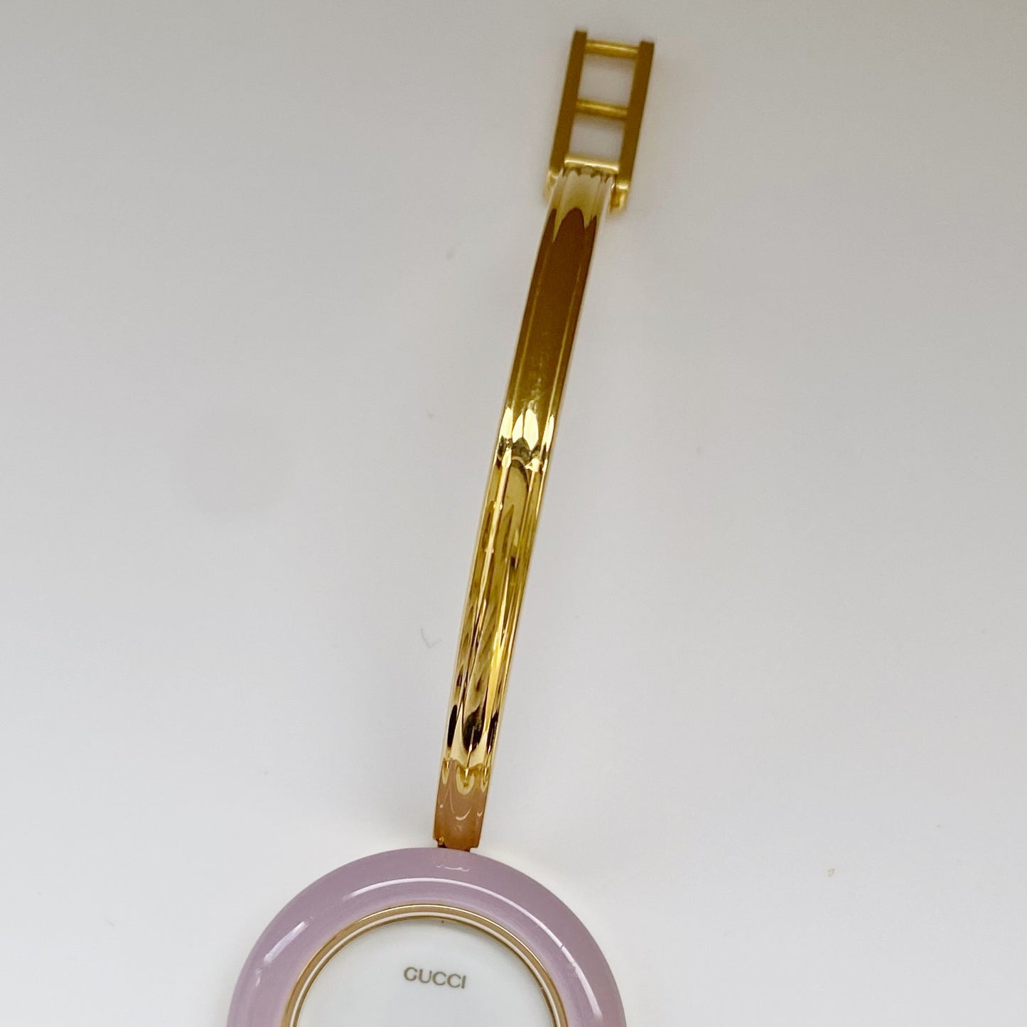 Gucci 1990s Interchangeable Bezel Gold Plated Watch with 12 bezels, case