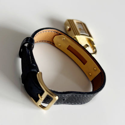 Hermes 1990s Kelly Gold Plated Watch