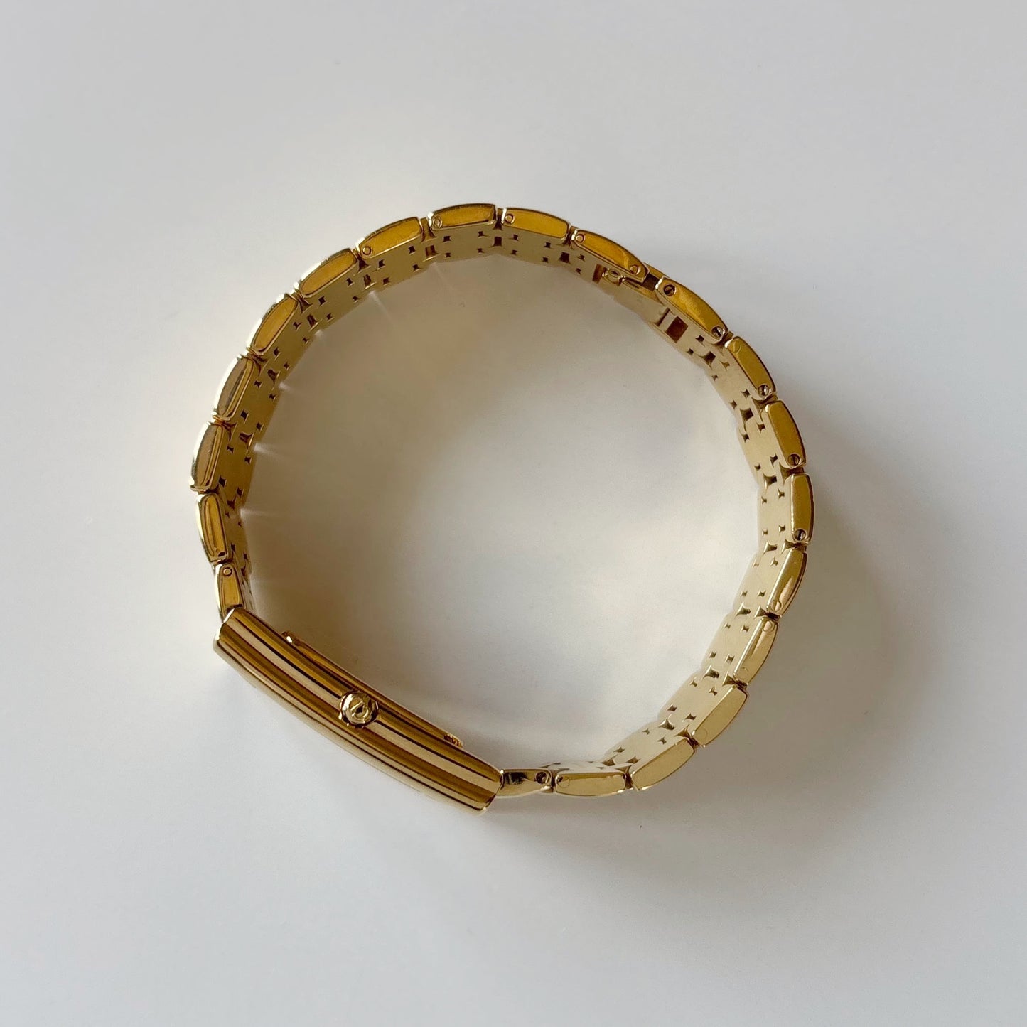 Dior 1990s Sub second Tank Gold Plated Watch