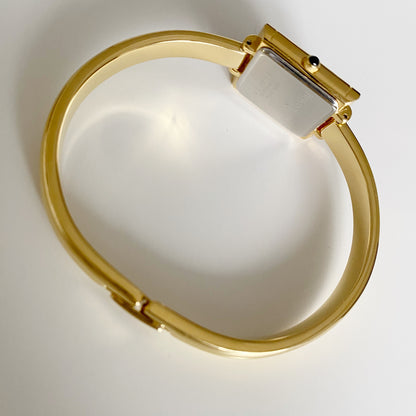 Yves Saint Laurent 1990s Gold Plated Bangle Watch