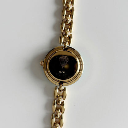 Gucci 1990s Interchangeable Bezel Gold Plated Watch with 6 bezels, case (167mm)
