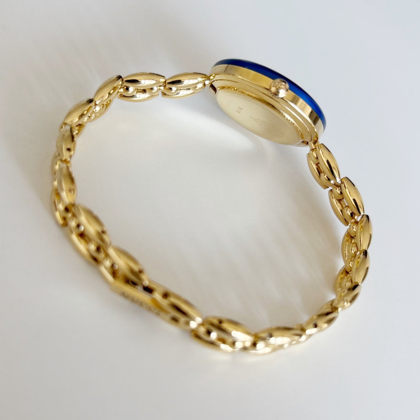 Gucci 1990s Interchangeable Bezel Gold Plated Watch with 6 bezels, case (167mm)