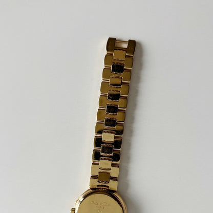 Dior 1990s Octagon Gold Plated Watch