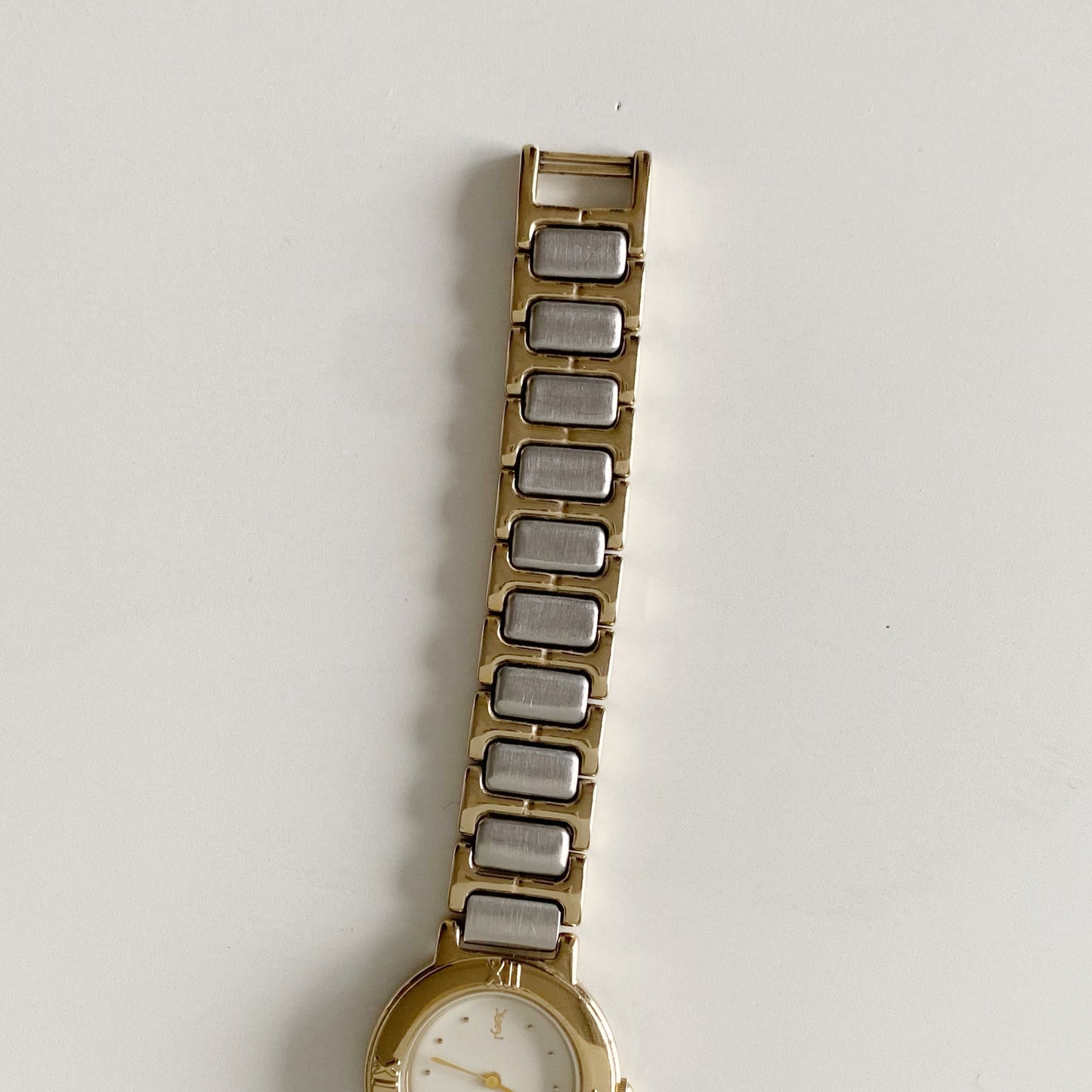 Yves Saint Laurent 1990s Two Tone Watch