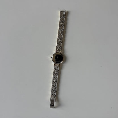Yves Saint Laurent 1990s Octagon Dial Two-Tone Gold-Plated Watch