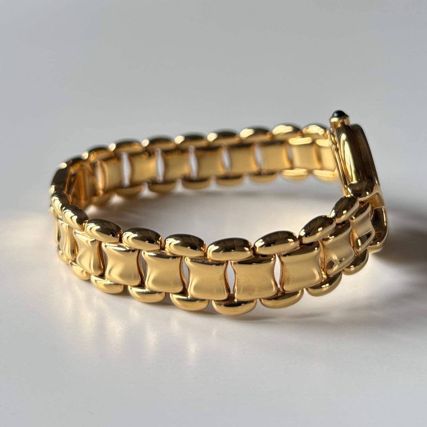 Fendi 1990s Seashell Dial Gold Plated Watch