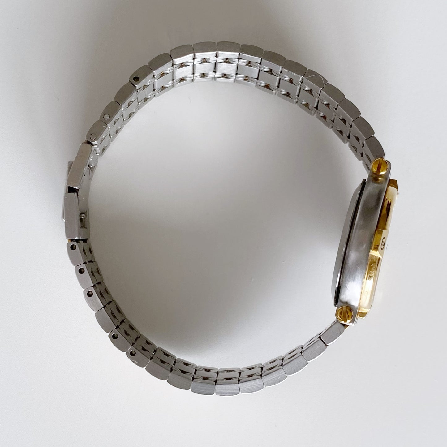 Gucci 1990s Gold Plated Two Tone Watch