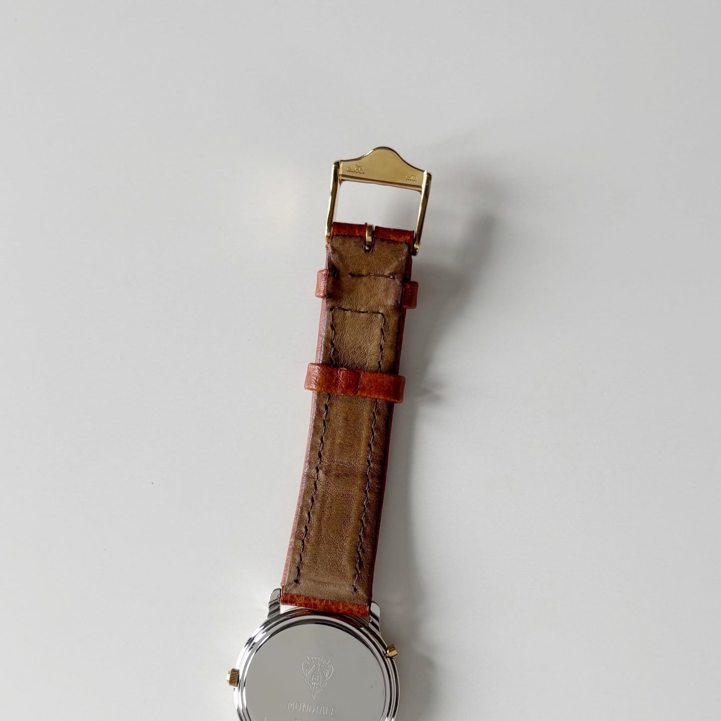 Gucci 1990s Mondiale Round Dial Date Two Tone Watch