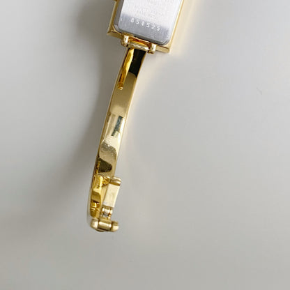 Yves Saint Laurent 1990s Gold Plated Bangle Watch