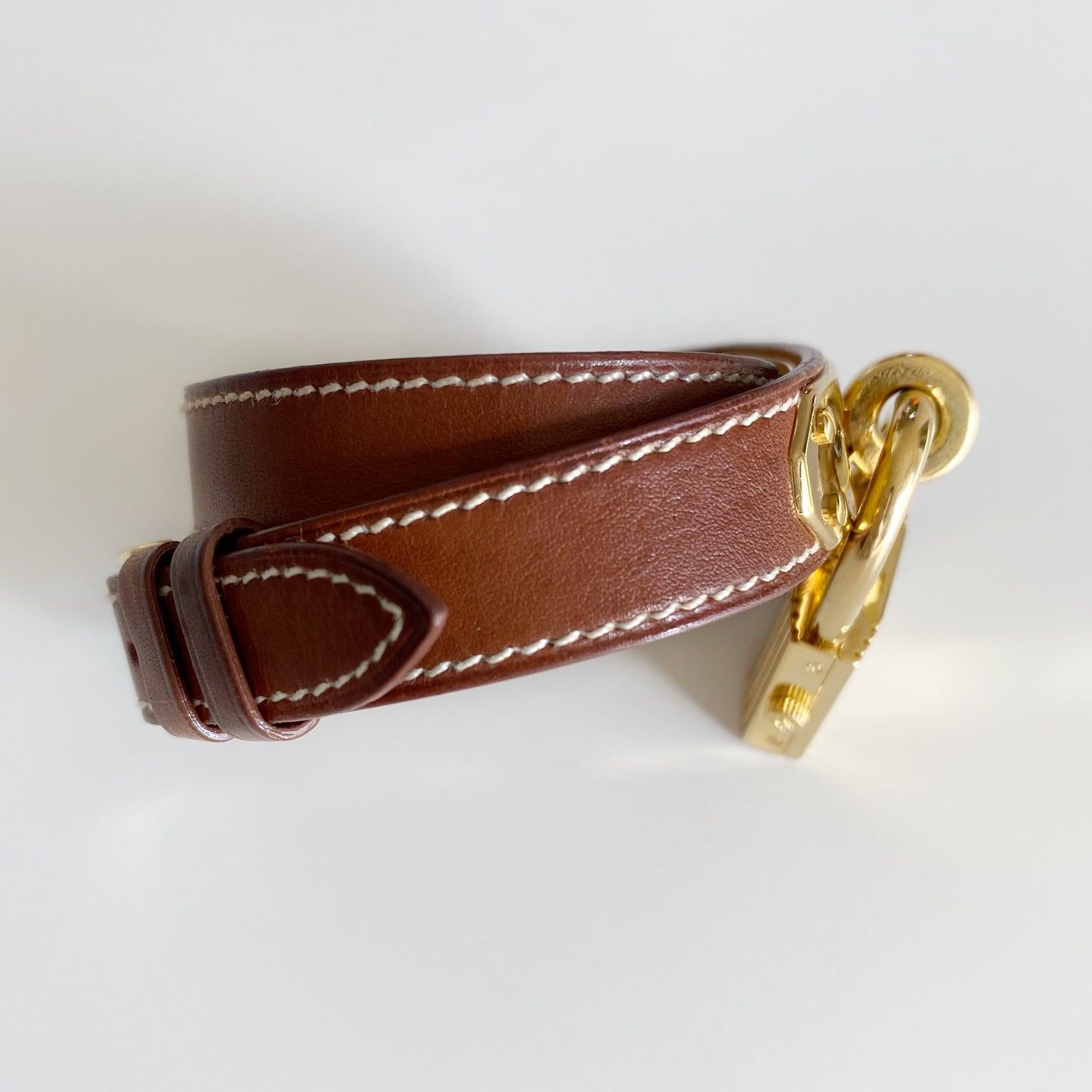 Hermes 1990s Kelly Gold Plated Watch