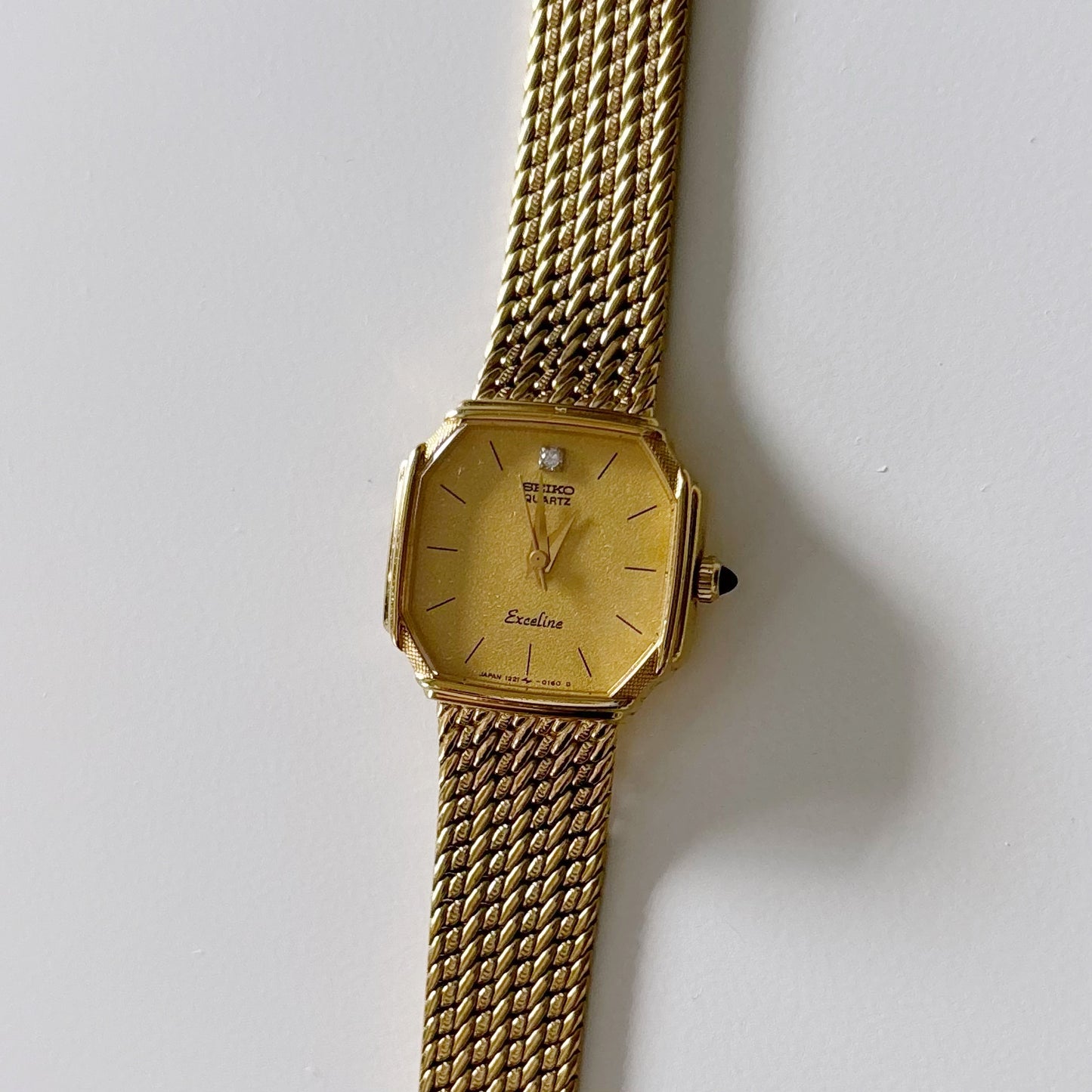 Vintage Seiko Exceline Gold Plated Square Watch