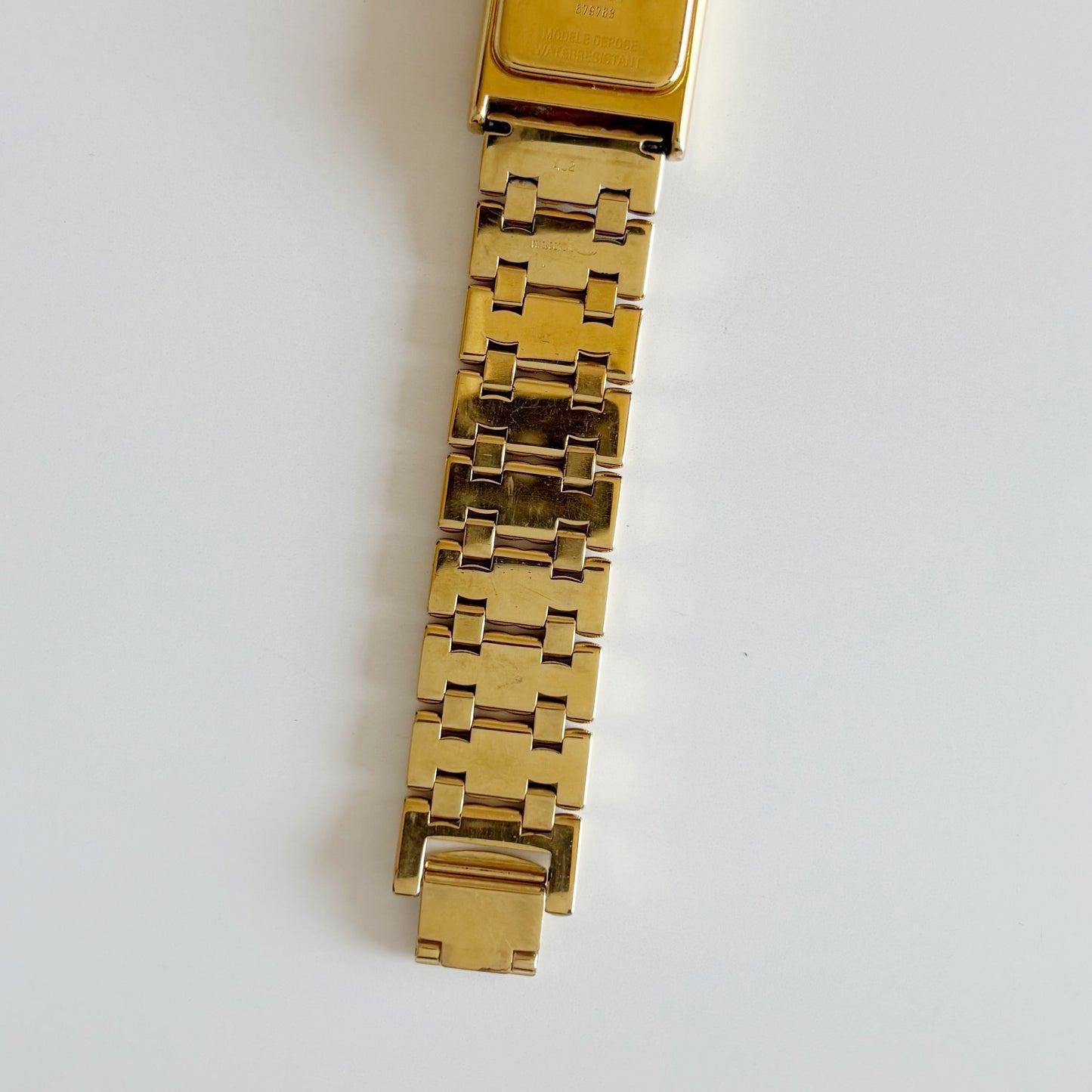 Dior 1990s Tank Gold Plated Watch