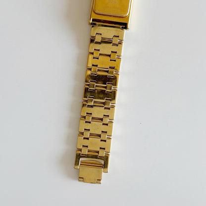 Dior 1990s Tank Gold Plated Watch
