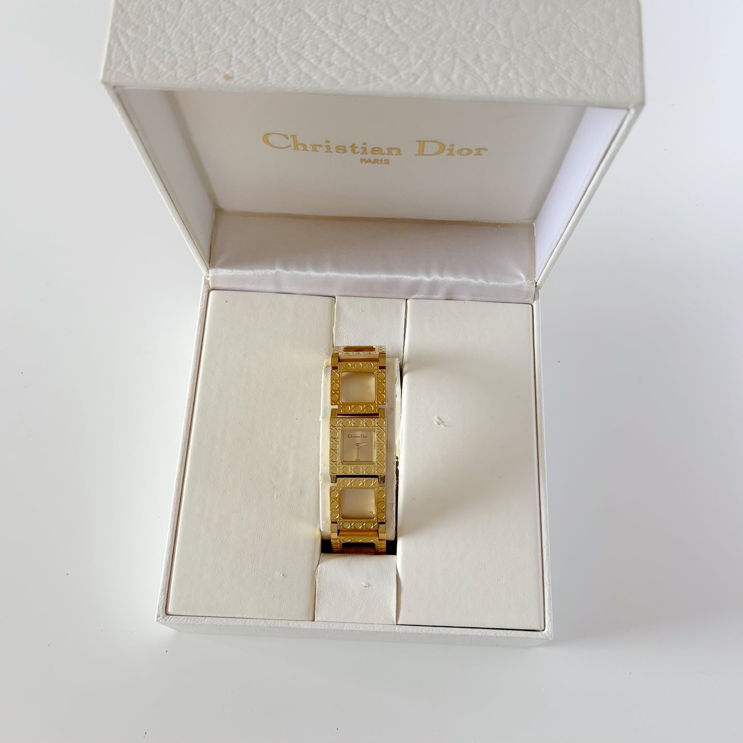Dior Early 2000s La Parisienne Gold Plated Watch