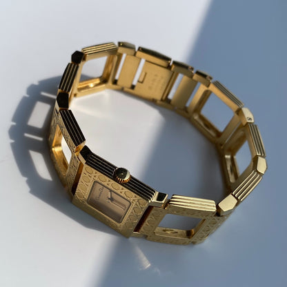 Dior Early 2000s La Parisienne Gold Plated Watch