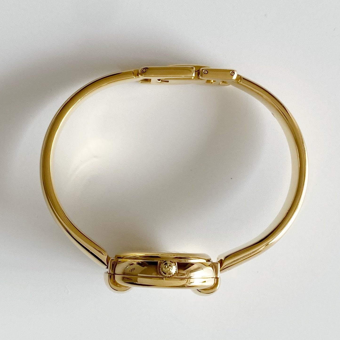 Gucci 1990s Gold Plated Bangle Watch